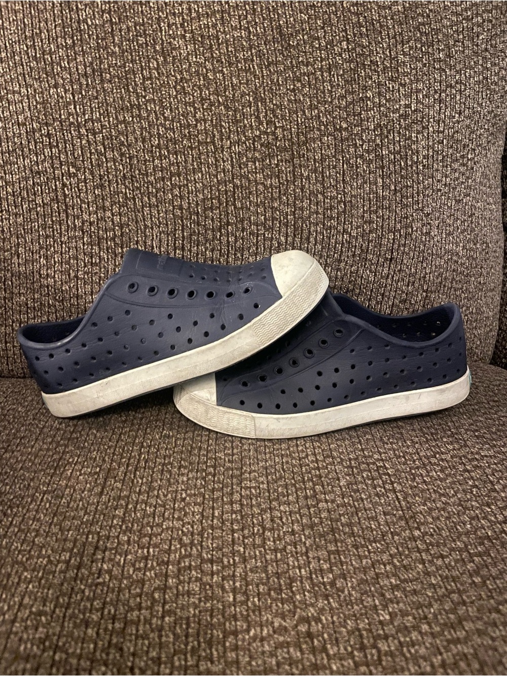 Youth Navy Slip-On Native Jefferson Casual Sneakers